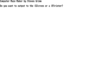 Computer Maze Maker — screenshot 1